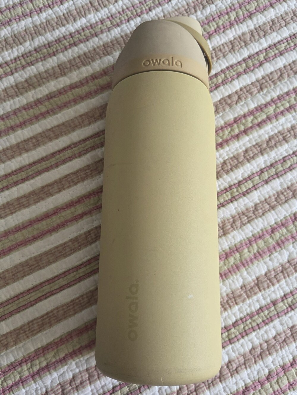 Owala Insulated Water Bottle - Pale Yellow Autumn Vista